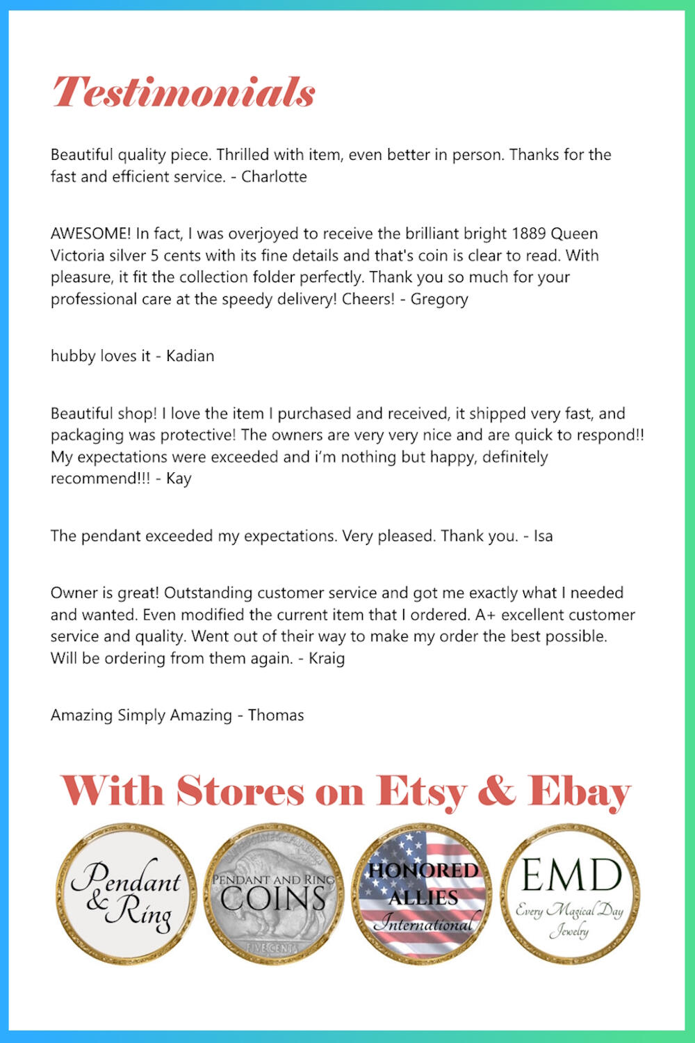 Coins, Coin Pendants, Hammered Rings